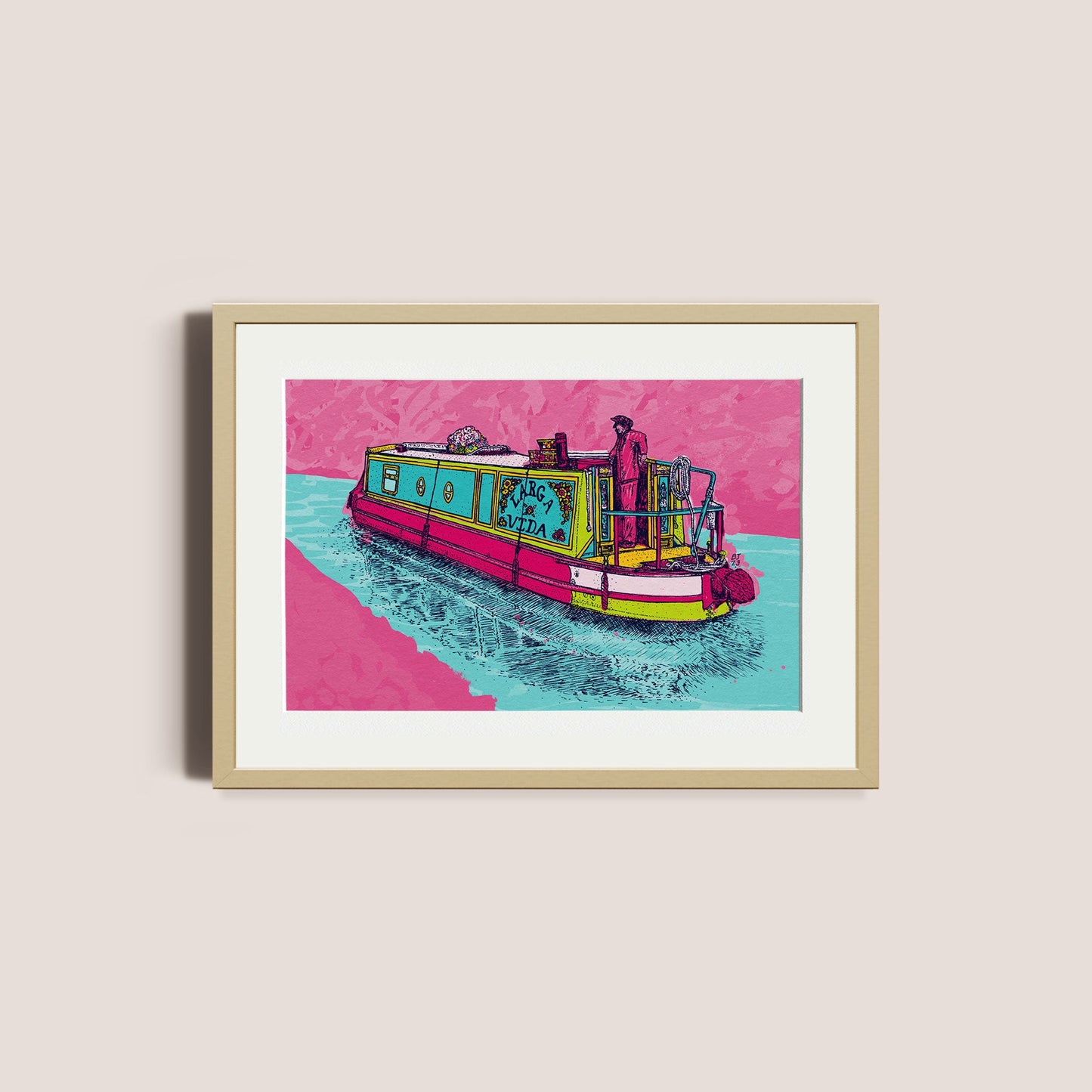 Canal boat - Bejojoart