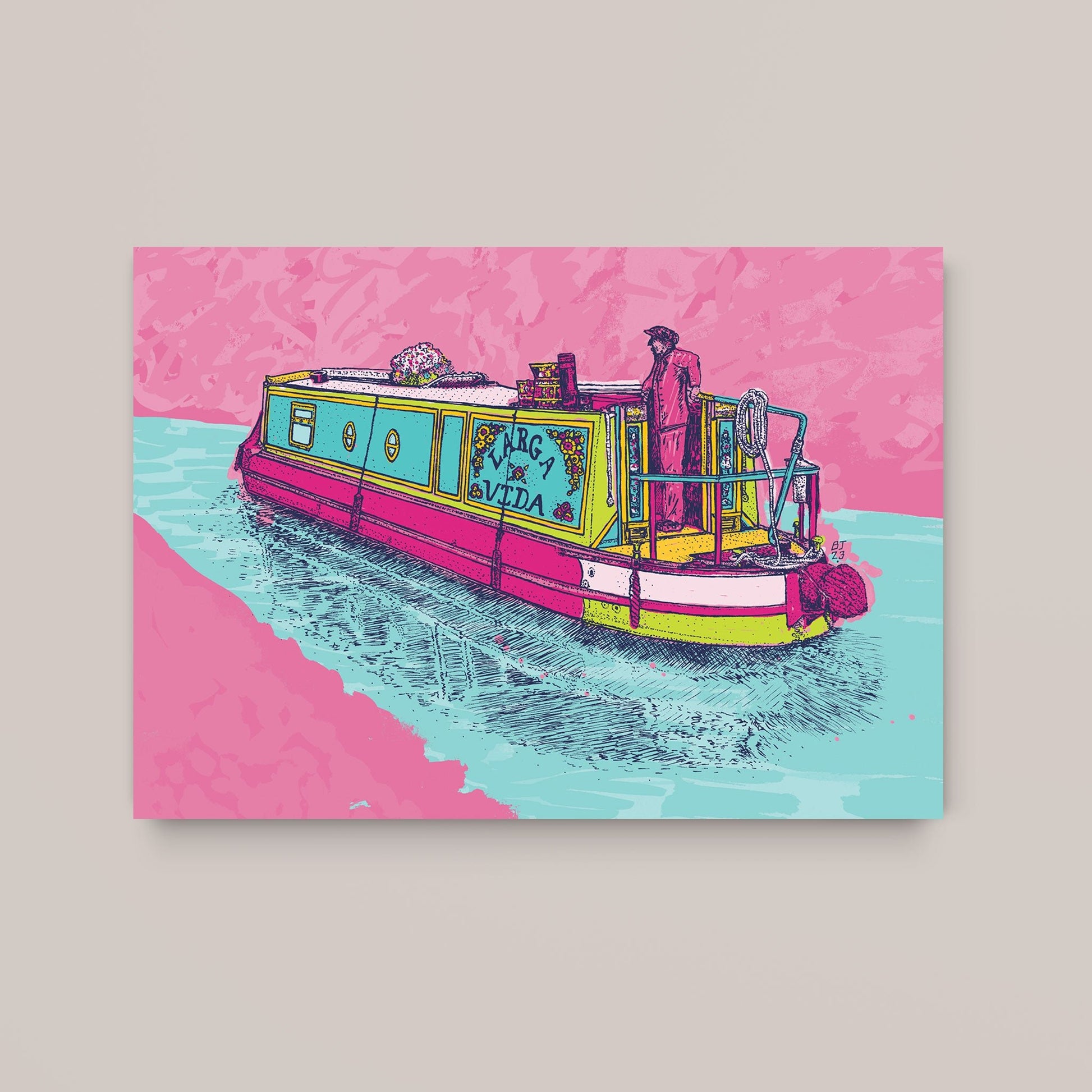 Canal boat - Bejojoart