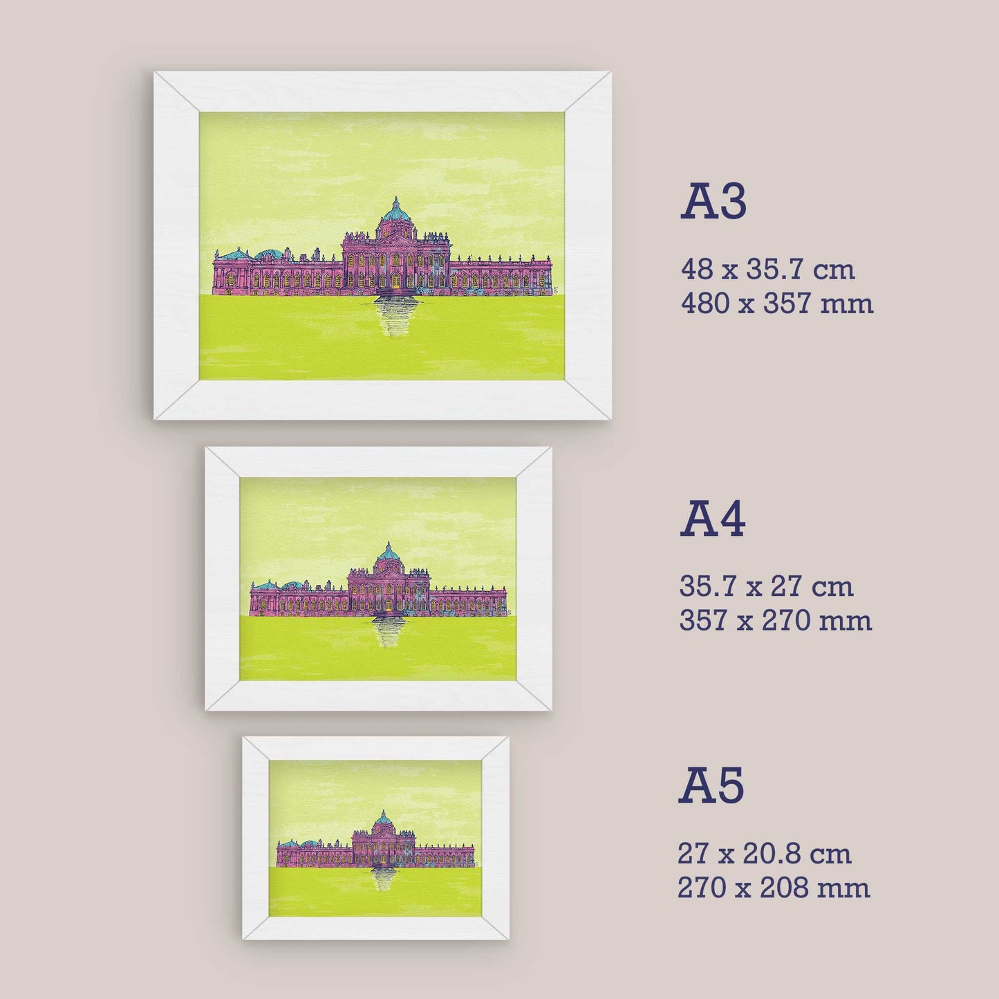 Castle Howard Print | Elegant Artwork of Historic Estate - Bejojoart