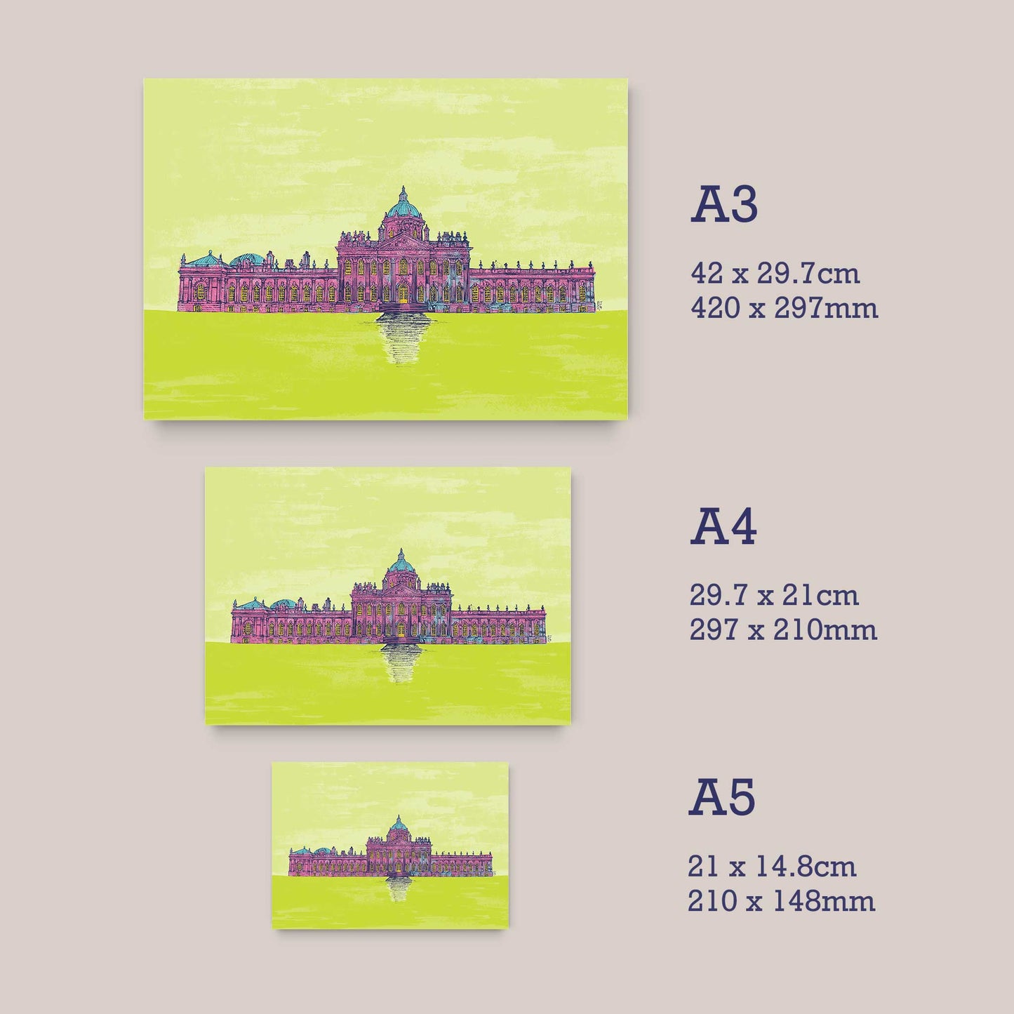 Castle Howard Print | Elegant Artwork of Historic Estate - Bejojoart