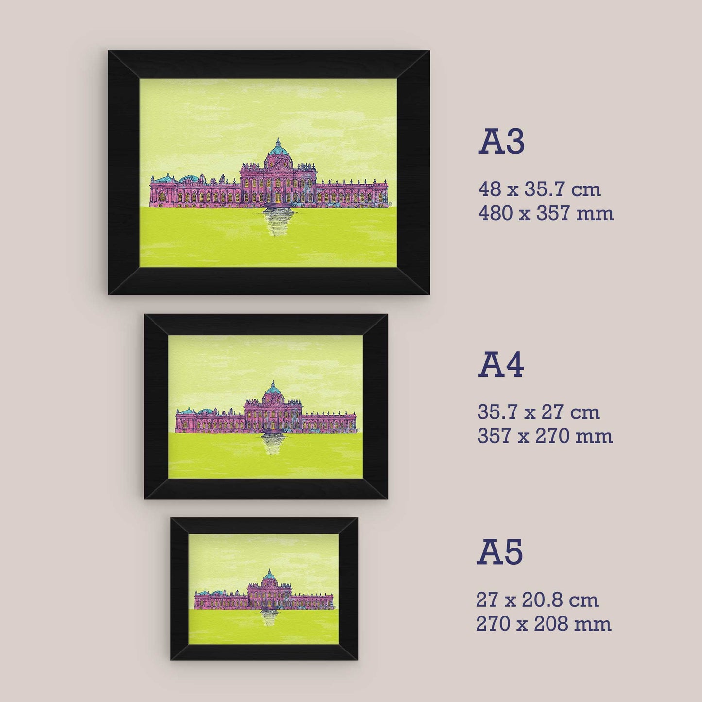 Castle Howard Print | Elegant Artwork of Historic Estate - Bejojoart