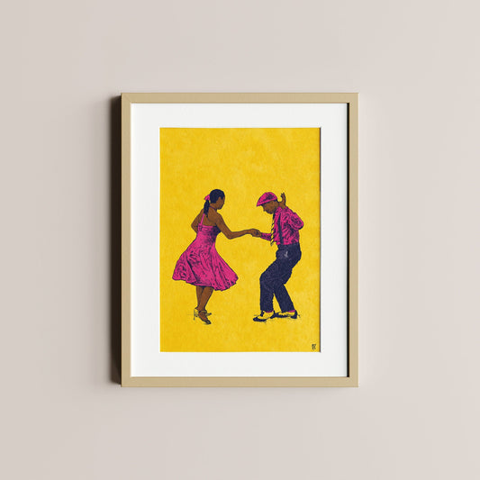 Dancing couple - Bejojoart