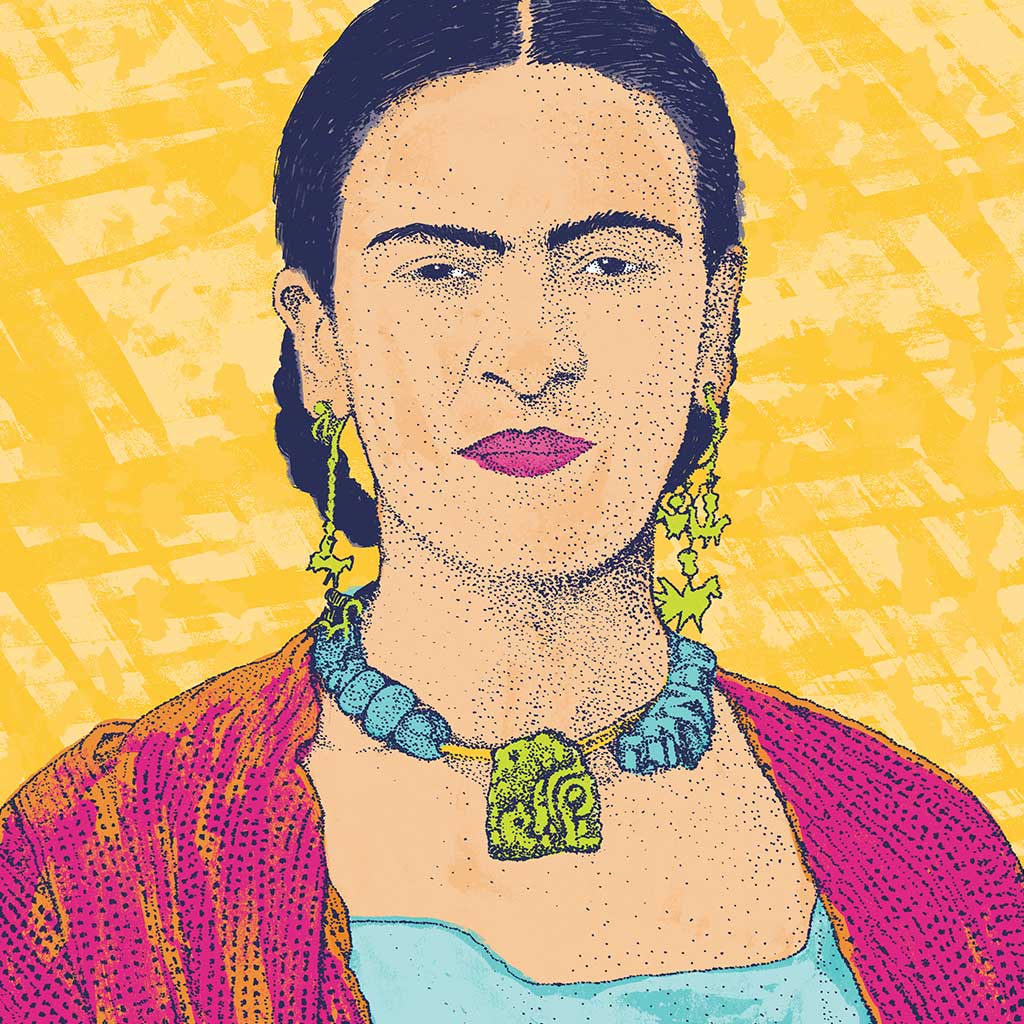 Frida Kahlo Art Print – Bright and Vibrant Poster - Bejojoart