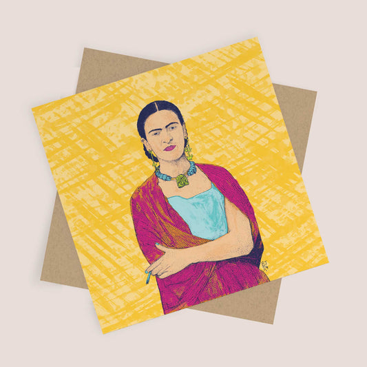 Frida Kahlo - Greeting Card - Bejojoart