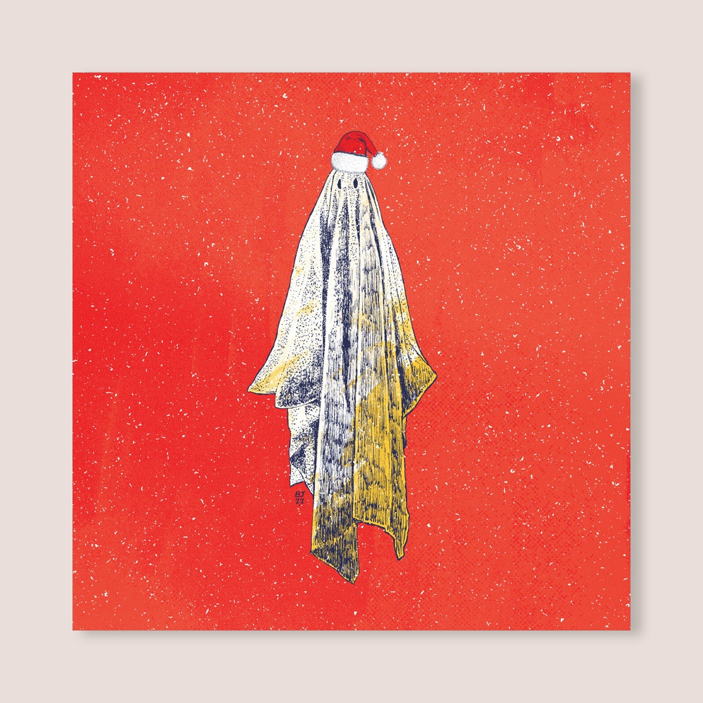 Ghost Christmas card - Bejojoart