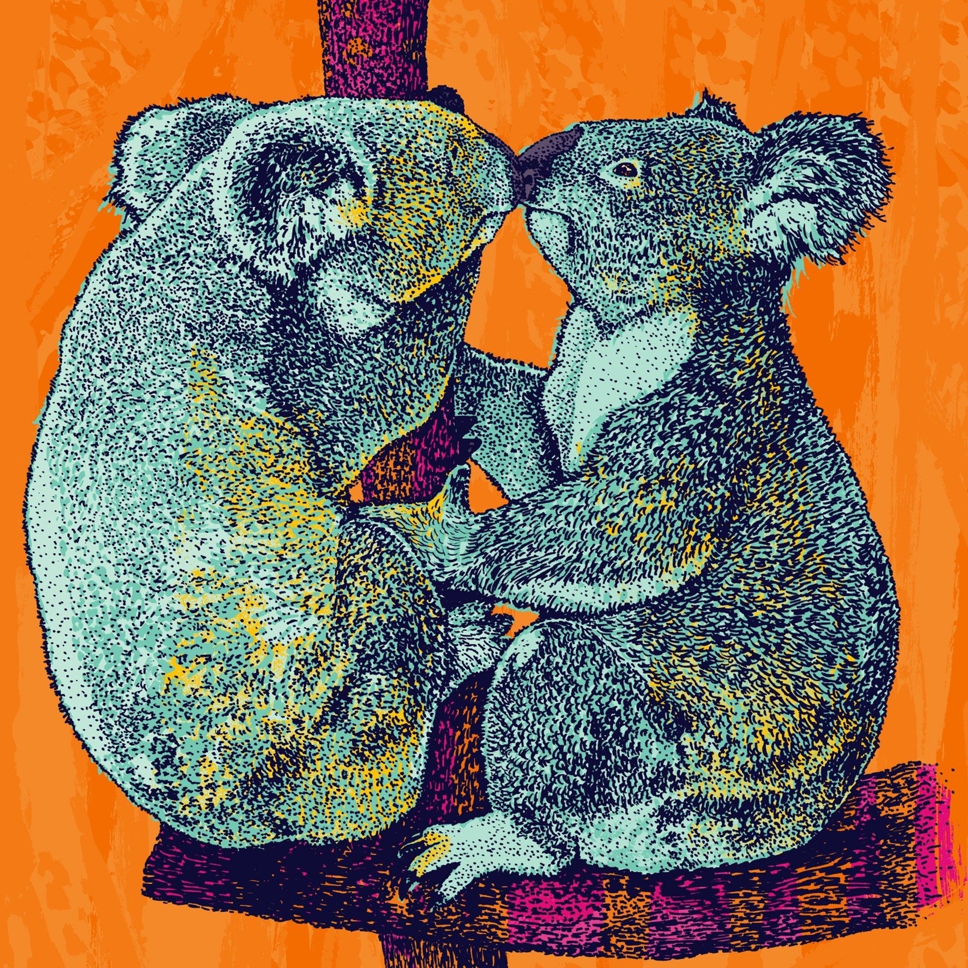 Koala kiss - Bejojoart