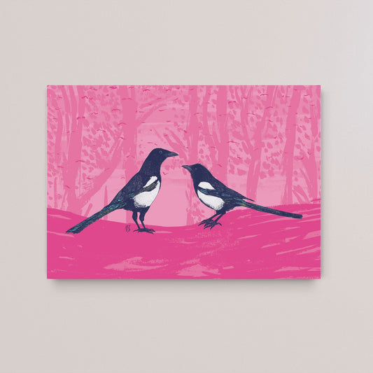 Magpies - Two for joy - Bejojoart