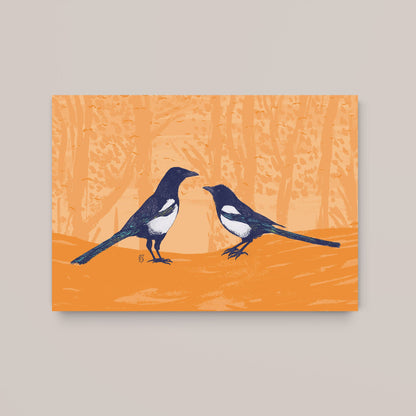 Magpies - Two for joy - Bejojoart