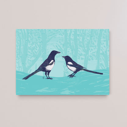 Magpies - Two for joy - Bejojoart