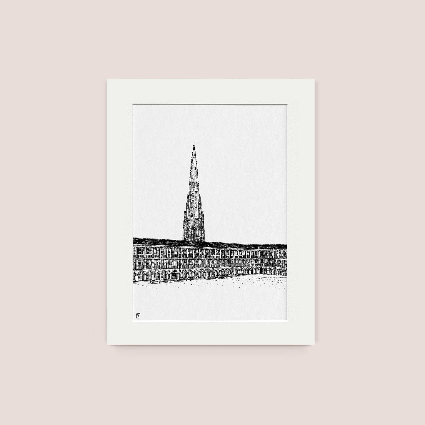 The Piece Hall Black & White print - Bejojoart