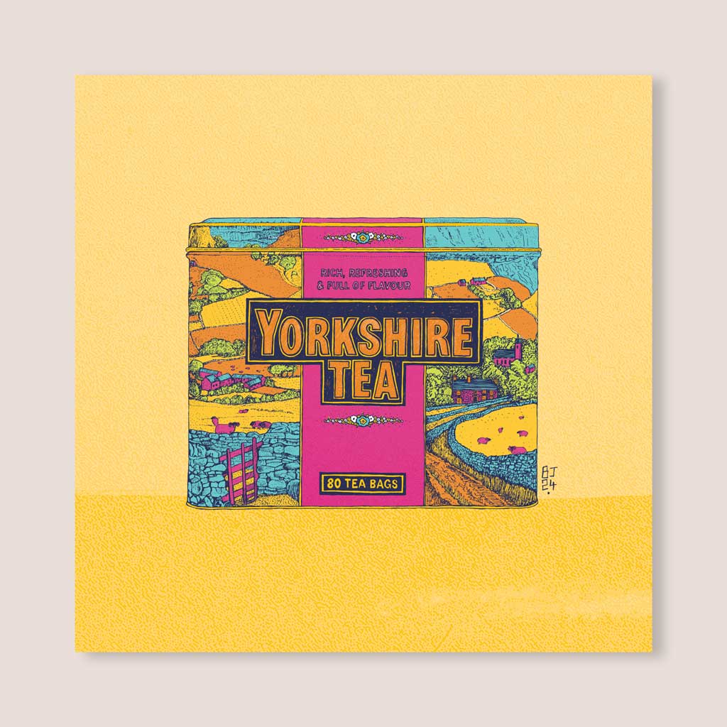 Yorkshire Tea - Greeting Card - Bejojoart