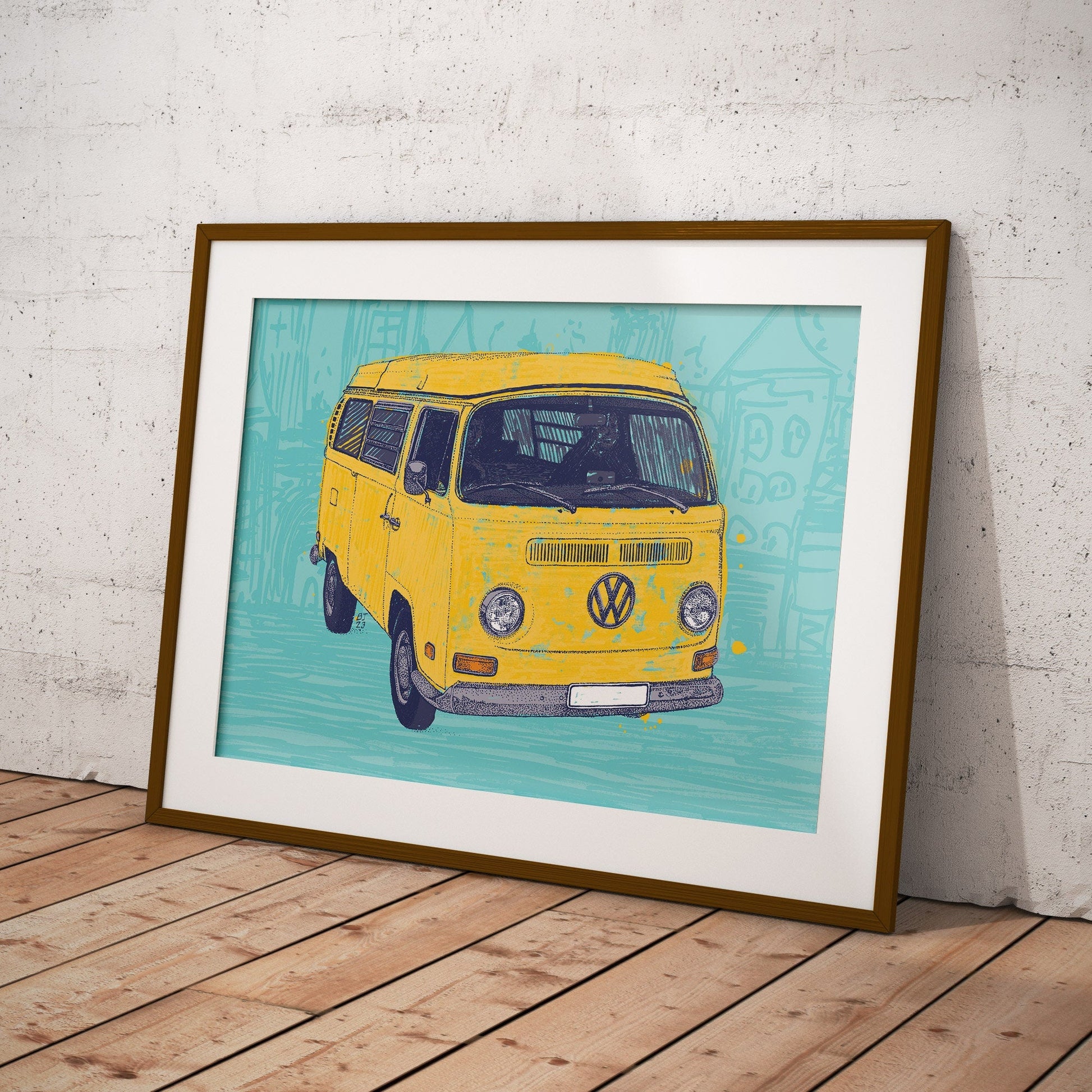 VW Camper van - Bejojoart