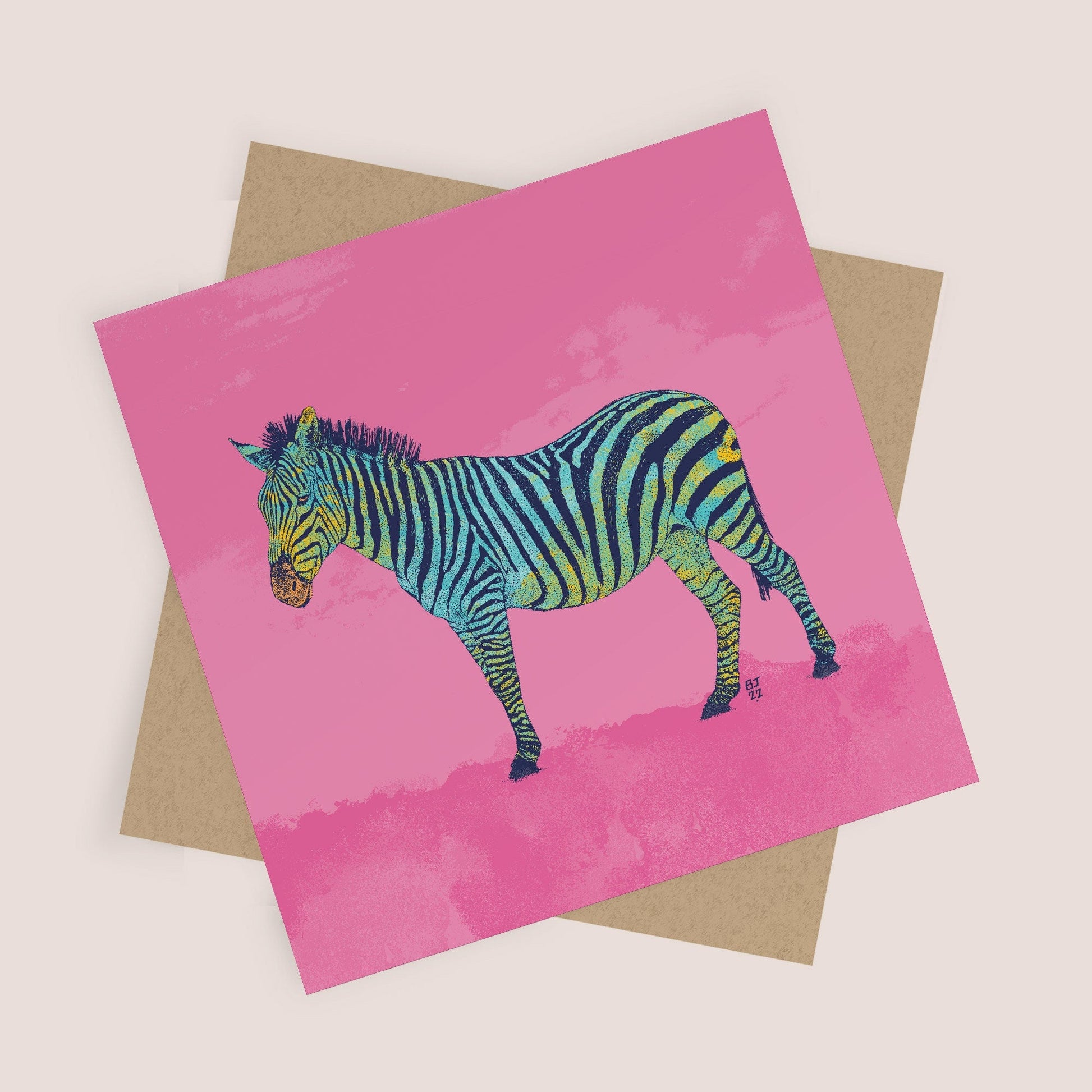 Zebra card - Bejojoart