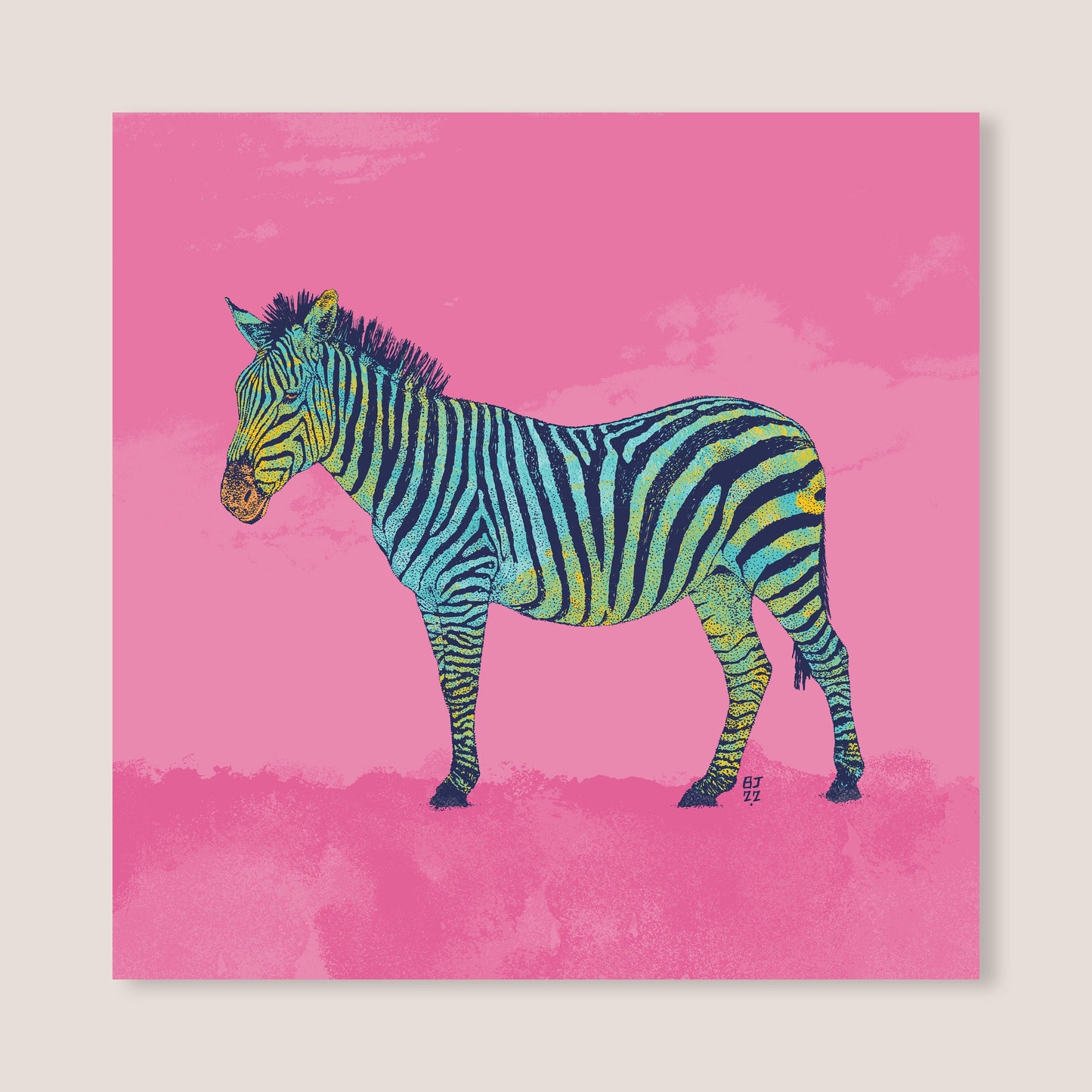 Zebra card - Bejojoart